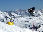 Sneeuwkanonnen op alle hoogtes