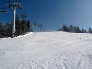 Geprepareerde piste op de Buchensteinwand
