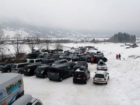 Ammergauer Alpen: bereikbaarheid van en parkeermogelijkheden bij de skigebieden – Bereikbaarheid, parkeren Steckenberg – Unterammergau