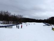 Oefenhelling met transportbanden in de Woodward Progression Zone