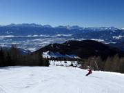 Zwarte panoramische afdaling