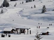 Het gratis oefengebied in Les Saisies