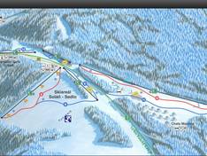 Pistekaart Čarták – Soláň-Sedlo