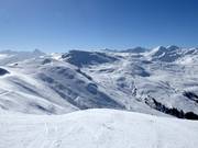 Uitzicht vanaf de Stein naar de Piz Sezner