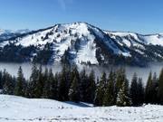 Uitzicht vanaf het bergstation richting Riedberger Horn