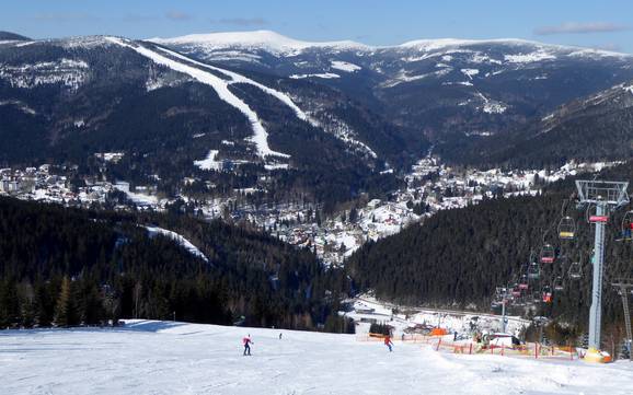 West-Sudeten: accomodatieaanbod van de skigebieden – Accommodatieaanbod Špindlerův Mlýn