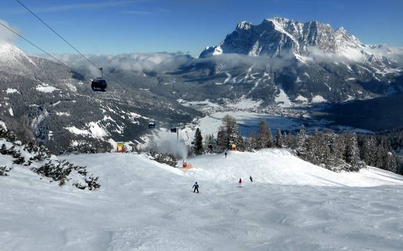 Grootste hoogteverschil in de Tiroler Zugspitz Arena – skigebied Lermoos – Grubigstein
