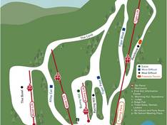 Pistekaart Tuxedo Ridge