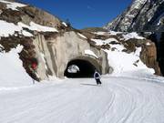 Skiroute Fernau naar het dalstation