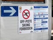 Skiën buiten de piste verboden