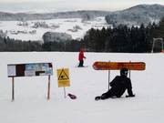 Informatie bij de skipiste