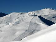 Pistes bij de Piz Cartas