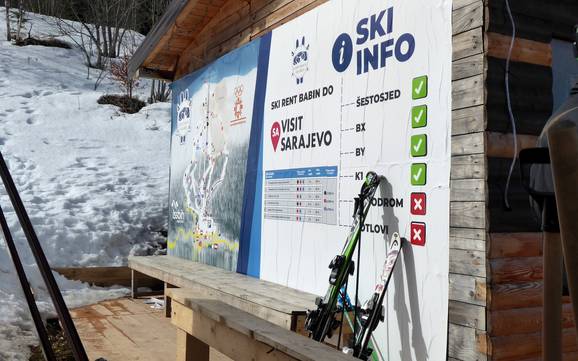 federatie Bosnië en Herzegovina: oriëntatie in skigebieden – Oriëntatie Babin Do – Bjelašnica
