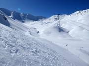 Uitzicht op het freeridegebied bij de Piz Val Gronda
