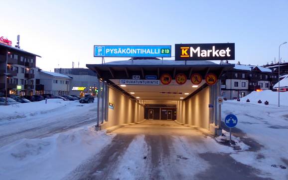 Noord-Österbotten: bereikbaarheid van en parkeermogelijkheden bij de skigebieden – Bereikbaarheid, parkeren Ruka
