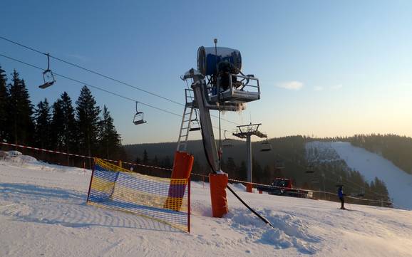 Sneeuwzekerheid Vogtlanddistrict – Sneeuwzekerheid Schöneck (Skiwelt)
