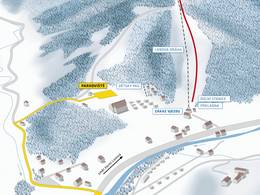 Pistekaart Dolní Lomná – Armáda