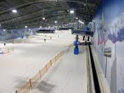 De hoofdafdaling gezien vanaf de stoeltjeslift