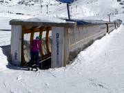 Overdekte transportband Viderböden op de Idalp