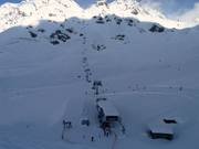 Combe à Médran-Tête des Vaux - 6-persoons hogesnelheidsstoeltjeslift (koppelbaar) met kap