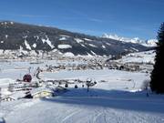 Uitzicht op Radstadt (ca. 2 km vanaf het centrum naar het skigebied)