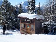 Verzorgde toiletten in het skigebied