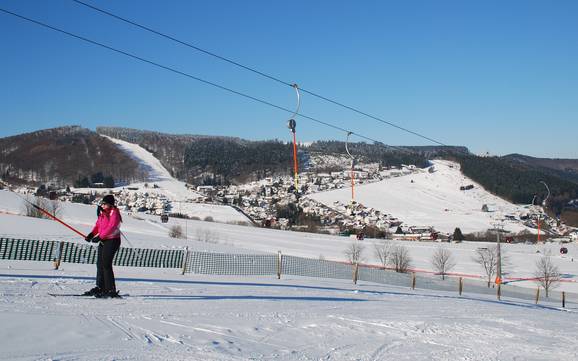 Skiën in het regeringsdistrict Kassel