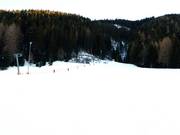 De piste in het bovenste gedeelte