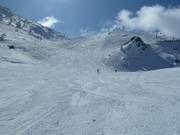 Afdaling bij de Top Liner