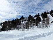 Uitzicht op het freeridegebied Hanguren