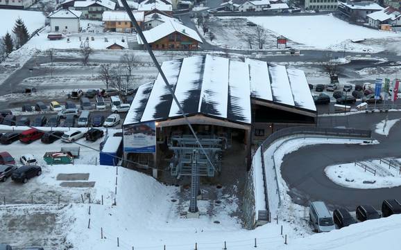 Hall-Wattens: bereikbaarheid van en parkeermogelijkheden bij de skigebieden – Bereikbaarheid, parkeren Glungezer – Tulfes