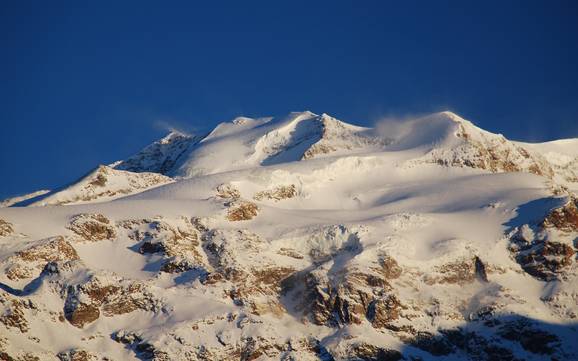 Gletsjerskigebied aan de Monte Rosa