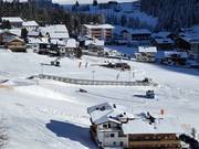 Oefengebied in Gerlos in het dal