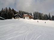 In Grafenast liggen de accommodaties direct aan de pistes.