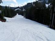 Geprepareerde piste op Cypress Mountain