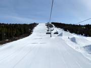 Moeilijke piste Rodegard bij de achterskilift