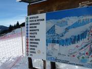 Pisteoverzicht bij Col du Corbier