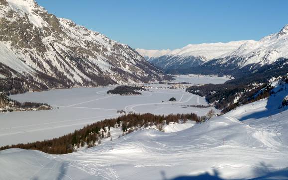 Grootste hoogteverschil in Bergell – skigebied Aela – Maloja