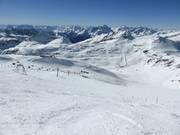 Zwarte piste bij de Gletscher Jet