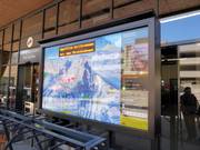 Actuele informatie bij het dalstation van de Stoosbahn