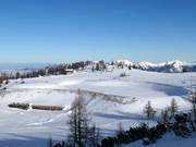 Grote opslagvijver in het skigebied Hinterstoder