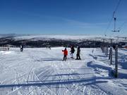 Uitzicht vanaf de top in Tandådalen