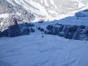 Zwarte afdaling bij de Rastkopf