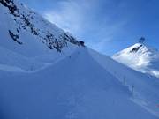 Gletsjerafdaling vanaf de Gemsstock