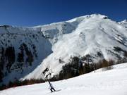 Uitzicht vanaf Fleiss op de Schareck en de uitdagende skiroute Fleisstal