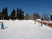 Oefenterrein in het dorp Oberwiesenthal