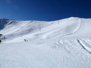 Uitzicht op de moeilijke pistes Col en Face (Zinal)