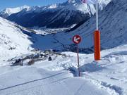 Duidelijke pisteafzettingen