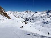Smokkelaarspiste bij de Weißseejochbahn