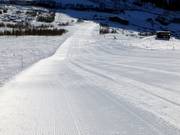 Ook de steilere pistes worden met veel inzet perfect geprepareerd.